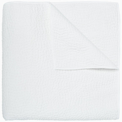 Organic Hand Stitched White Quilt - Size Twin