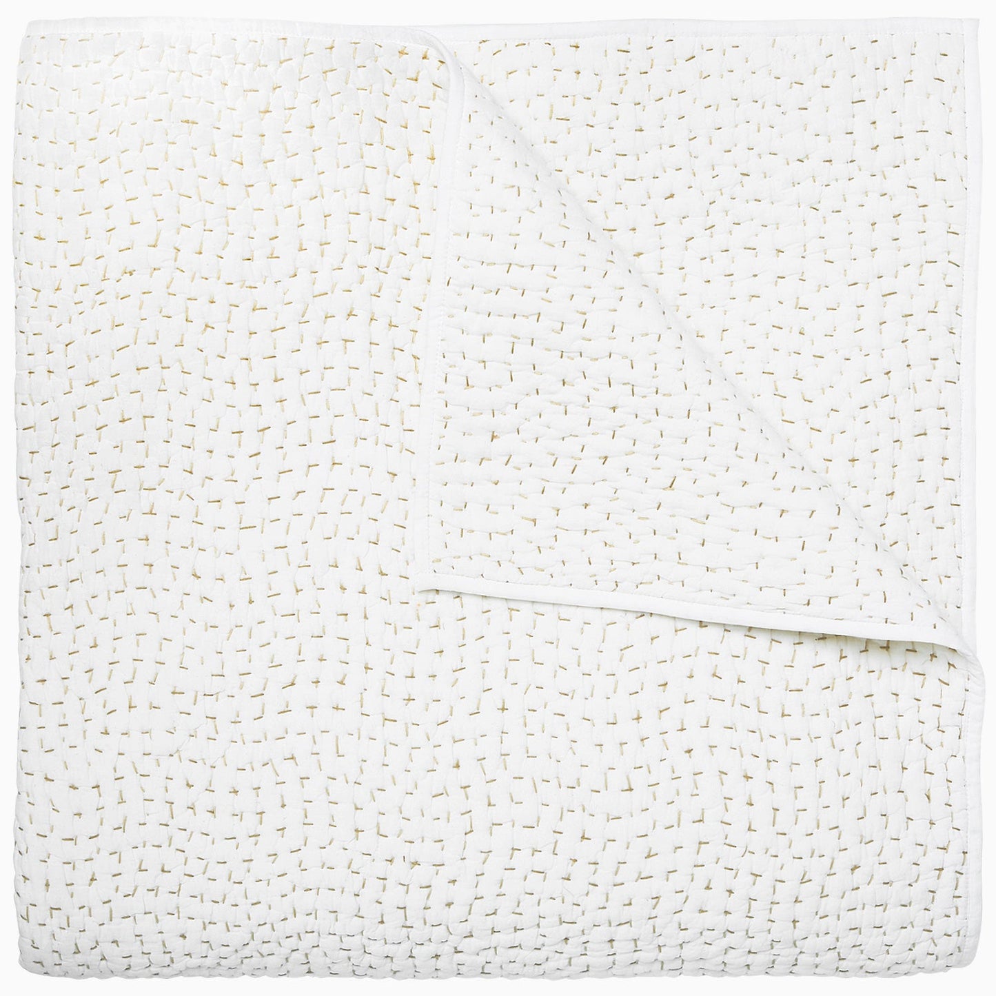 Organic Hand Stitched Sand Quilt - Size Twin / Twin XL