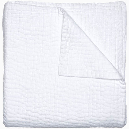 Vivada White Woven Quilt - Size Twin