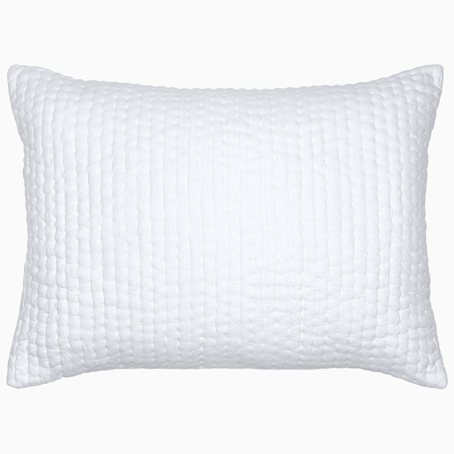 Vivada White Woven Sham - Size Standard