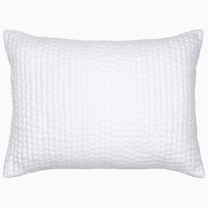 Vivada White Woven Sham - Size Standard
