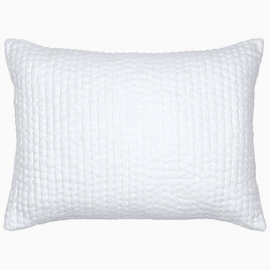 Vivada White Woven Sham - Size Standard