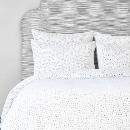 Organic Hand Stitched Light Indigo Quilt - Size Twin / Twin XL