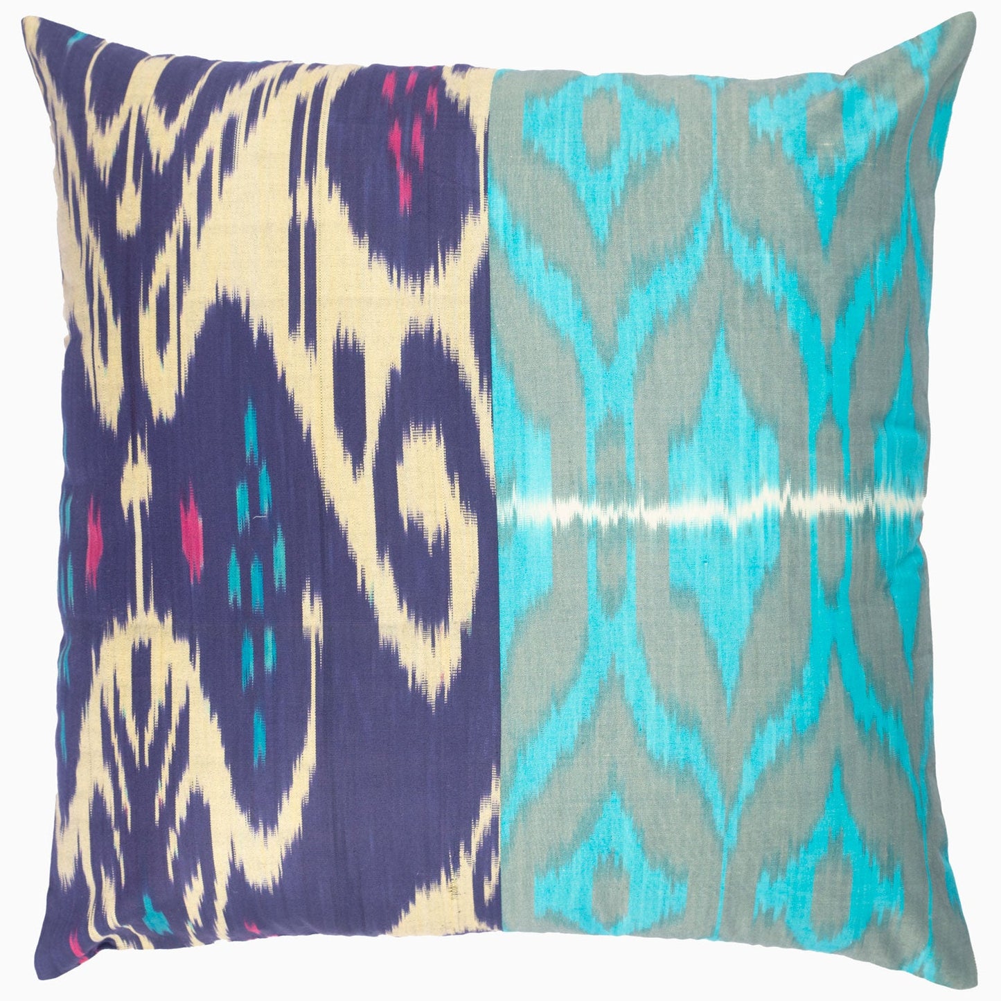 Dark Blue 32 Ikat Pillow - Title Default Title