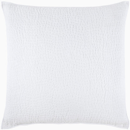 Organic Hand Stitched White Sham - Size Standard