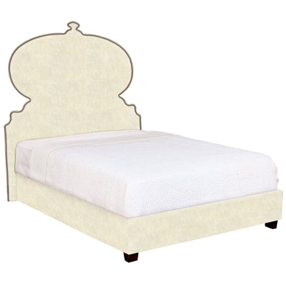 Custom Orissa Bed - Fabric Aleppo Azure Performance