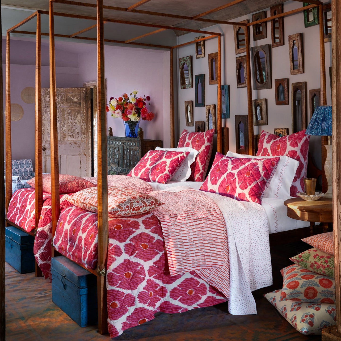 Poppy Azalea Quilt - Size Twin / Twin XL