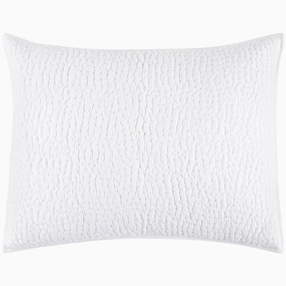 Organic Hand Stitched White Sham - Size Standard