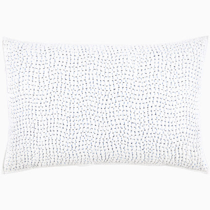 Organic Hand Stitched Light Indigo Sham - Size Standard