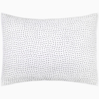 Organic Hand Stitched Gray Sham - Size Standard