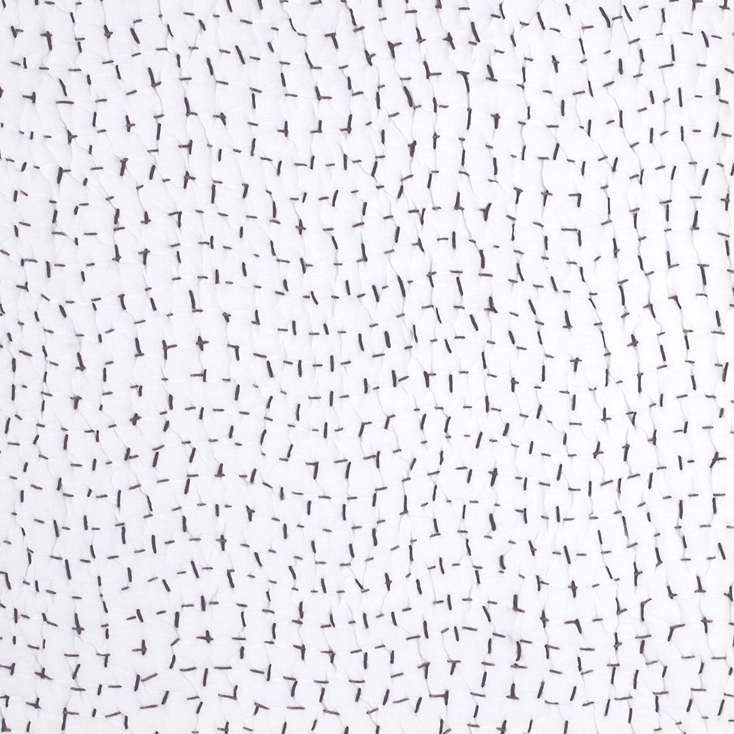 Organic Hand Stitched Gray Quilt - Size Twin