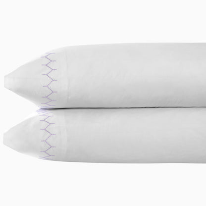 Stitched Lavender Organic Sheet Set - Size Twin / Twin XL Sheet Set