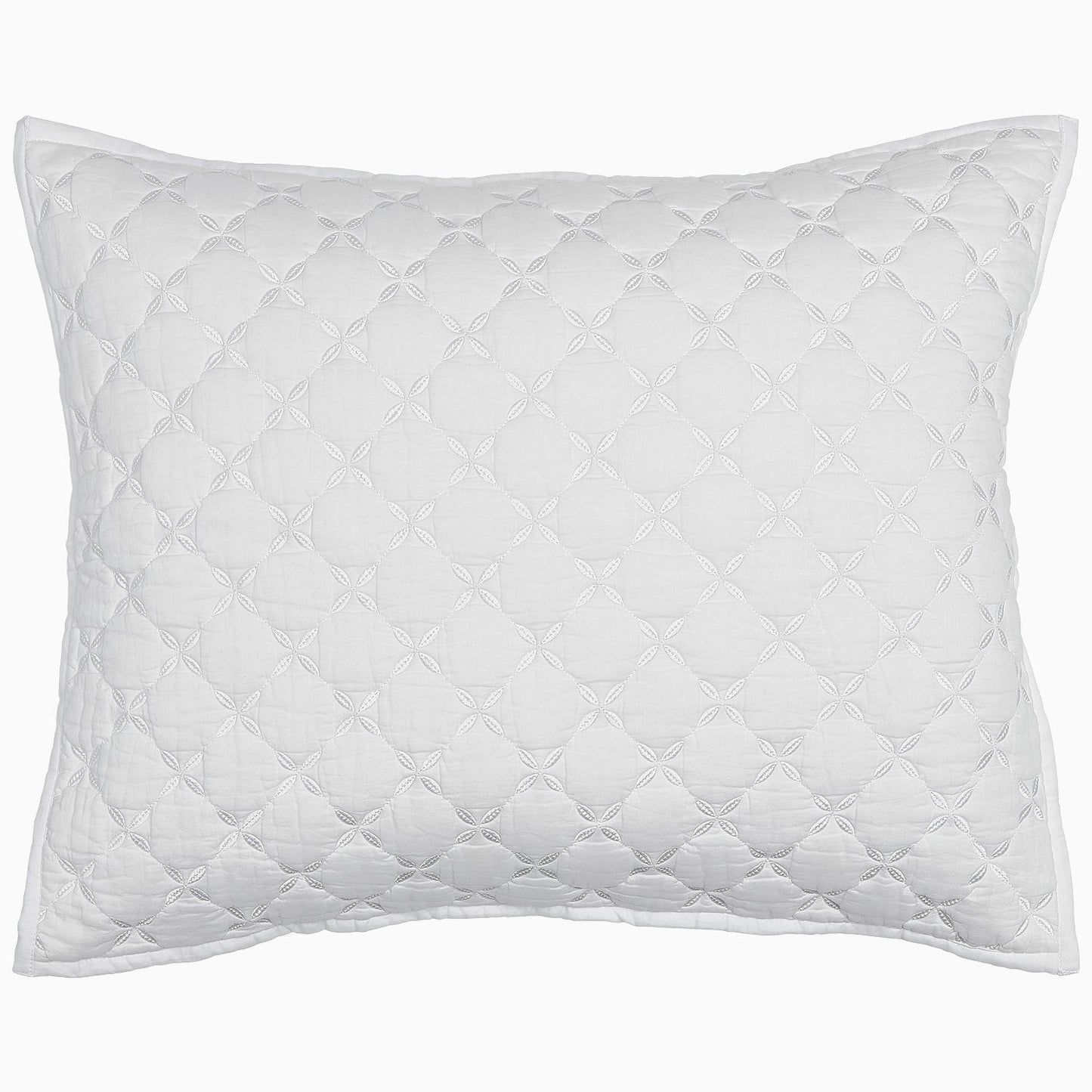 Layla White Sham - Size Standard