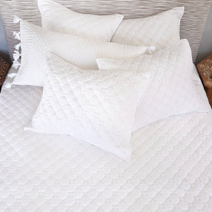 Layla White Sham - Size Standard