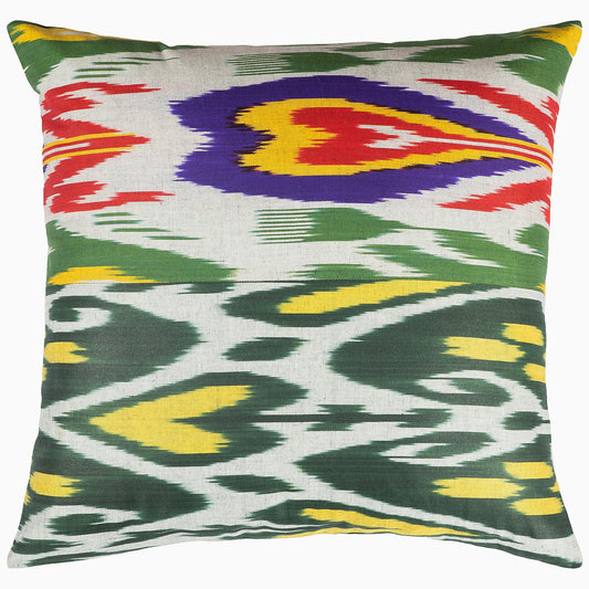 Green Combo Ikat Pillow - Title Default Title