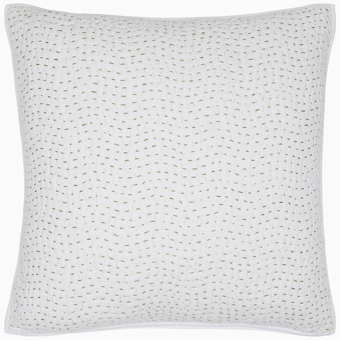 Organic Hand Stitched Moss Sham - Size Standard