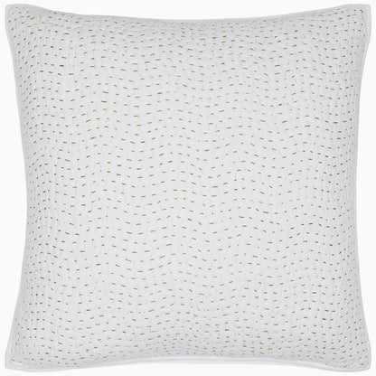 Organic Hand Stitched Moss Sham - Size Standard