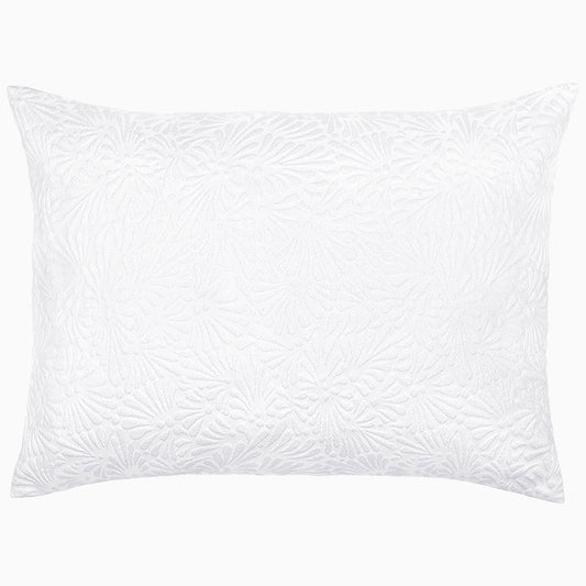 Meera White Sham - Size Standard